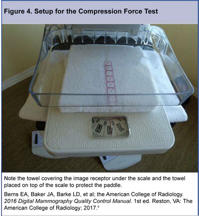 mammo compression test with bath scale|009287.